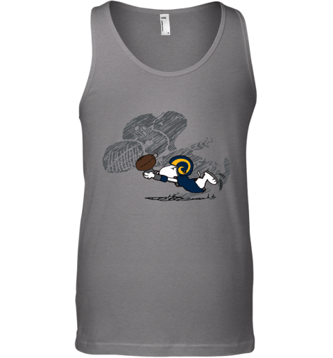 Los Angeles Rams Snoopy Plays The Football Game Tank Top