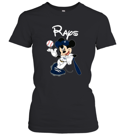 Baseball Mickey Team Tampa Bay Rays Women's T-Shirt