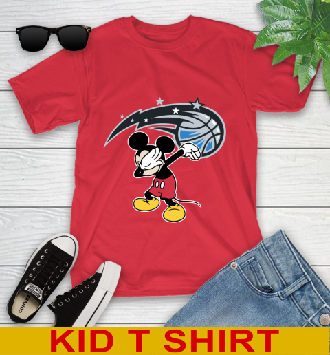 Orlando Magic NBA Basketball Dabbing Mickey Disney Sports Youth T-Shirt 10
