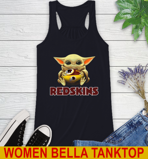 NFL Football Washington Redskins Baby Yoda Star Wars Shirt Racerback Tank 10