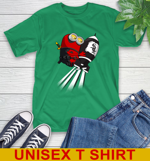MLB Baseball Chicago White Sox Deadpool Minion Marvel Shirt T-Shirt 7