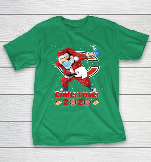Chicago Bears Funny Santa Claus Dabbing Christmas 2020 NFL T-Shirt 5