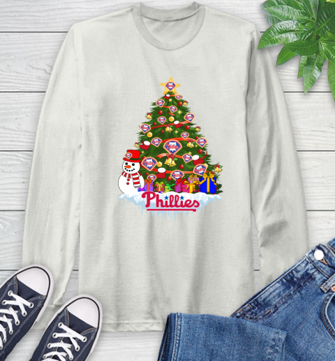 Philadelphia Phillies Merry Christmas MLB Baseball Sports Long Sleeve T-Shirt 12
