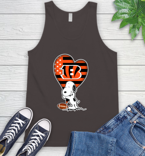 Cincinnati Bengals NFL Football The Peanuts Movie Adorable Snoopy Tank Top 7