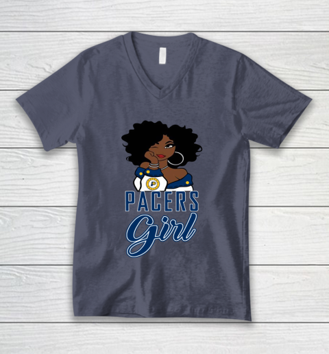 Indiana Pacers Girl NBA V-Neck T-Shirt 8