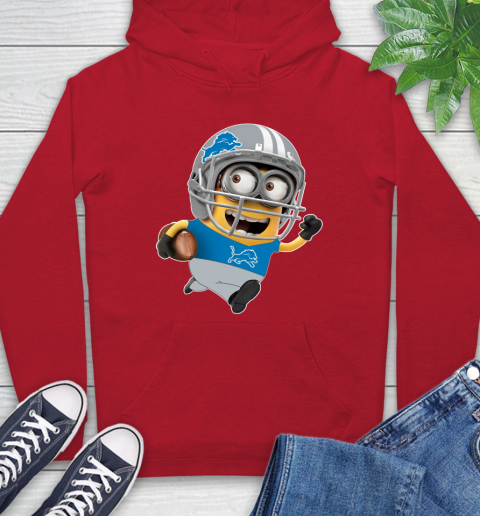 NFL Detroit Lions Minions Disney Football Sports Hoodie 10