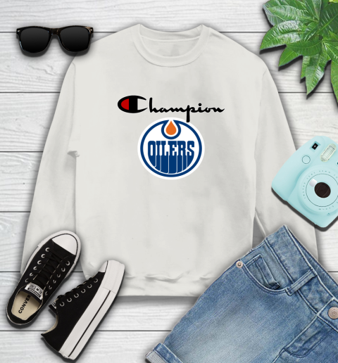 NHL Hockey Edmonton Oilers Champion Shirt Sweatshirt 9