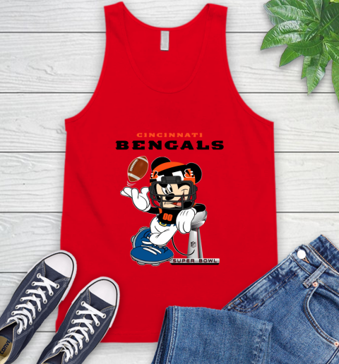 NFL Cincinnati Bengals Mickey Mouse Disney Super Bowl Football T Shirt Tank Top 13