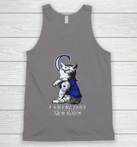 MLB Baseball My Cat Loves Colorado Rockies Tank Top 6