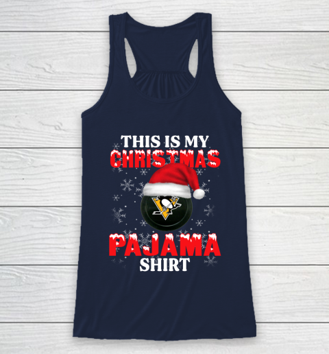 Pittsburgh Penguins This Is My Christmas Pajama Shirt NHL Racerback Tank 8