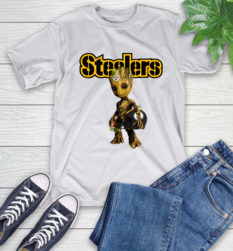 Pittsburgh Steelers NFL Football Groot Marvel Guardians Of The Galaxy T-Shirt 12