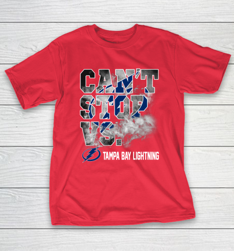 NHL Tampa Bay Lightning Hockey Can't Stop Vs T-Shirt 9