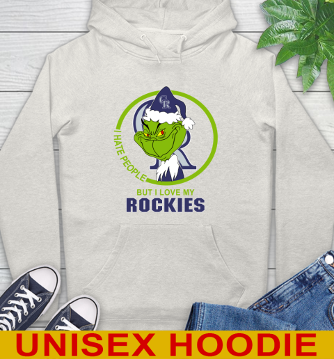 Colorado Rockies MLB Christmas Grinch I Hate People But I Love My Favorite Baseball Team Hoodie 12