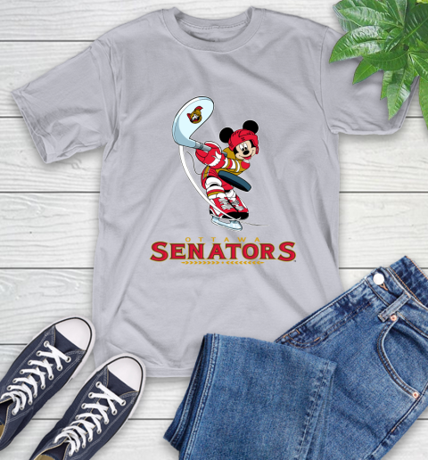 NHL Hockey Ottawa Senators Cheerful Mickey Mouse Shirt T-Shirt 6