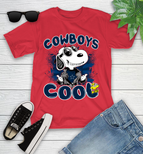 NFL Football Dallas Cowboys Cool Snoopy Shirt Youth T-Shirt 11