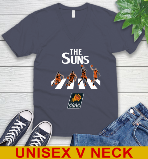 NBA Basketball Phoenix Suns The Beatles Rock Band Shirt V-Neck T-Shirt - Image 8