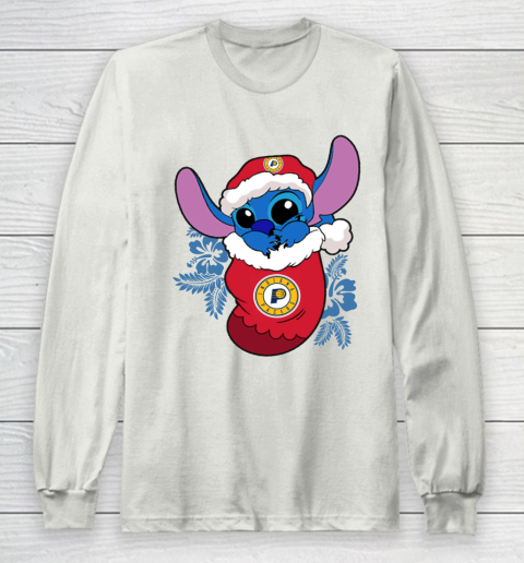 Indiana Pacers Christmas Stitch In The Sock Funny Disney NBA Long Sleeve T-Shirt 12