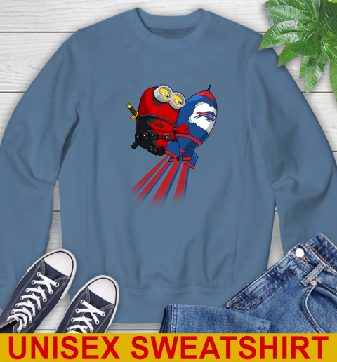 NFL Football Buffalo Bills Deadpool Minion Marvel Shirt Sweatshirt 10