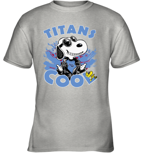 Tennessee Titans Snoopy Joe Cool We're Awesome Youth T-Shirt 