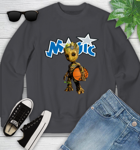 Orlando Magic NBA Basketball Groot Marvel Guardians Of The Galaxy Youth Sweatshirt 6