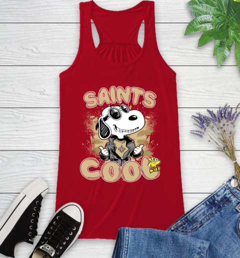 NFL Football New Orleans Saints Cool Snoopy Shirt Racerback Tank 3