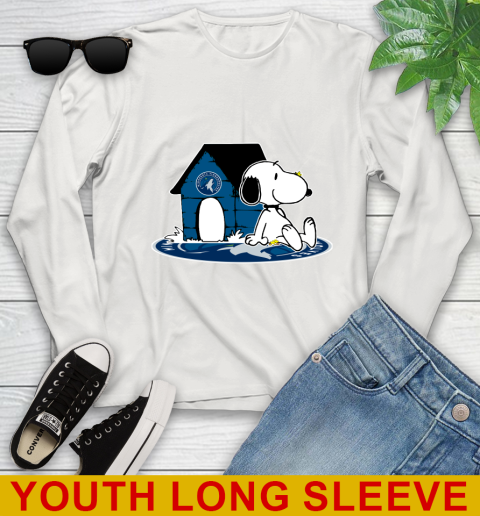 NBA Basketball Minnesota Timberwolves Snoopy The Peanuts Movie Shirt Youth Long Sleeve 12