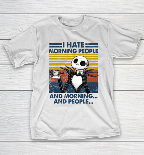 Jack Skellington Halloween that's what i do i drink coffee i hate people and i know things vintage retro T-Shirt