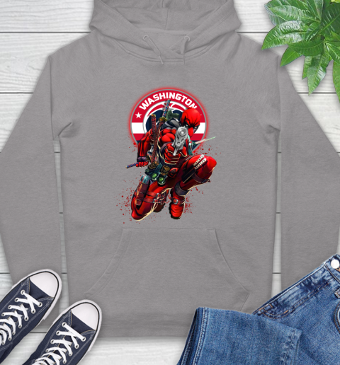 NBA Deadpool Marvel Comics Sports Basketball Washington Wizards Hoodie 6