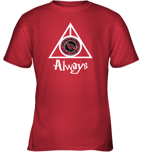 ycxq always love the arizona cardinals x harry potter mashup youth t shirt 26 front red