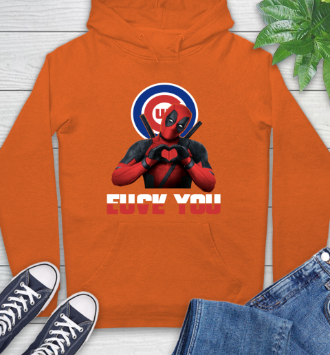MLB Chicago Cubs Deadpool Love You Fuck You Baseball Sports Hoodie 4
