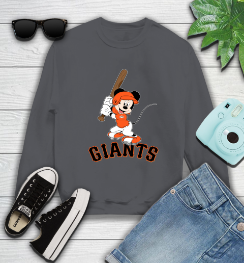 MLB Baseball San Francisco Giants Cheerful Mickey Mouse Shirt Sweatshirt 6