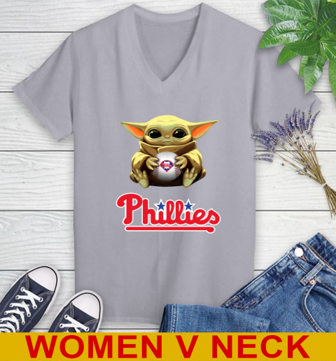 MLB Baseball Philadelphia Phillies Star Wars Baby Yoda Shirt 81