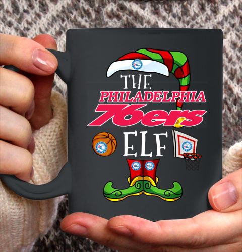 Philadelphia 76ers Christmas ELF Funny NBA Ceramic Mug 11oz