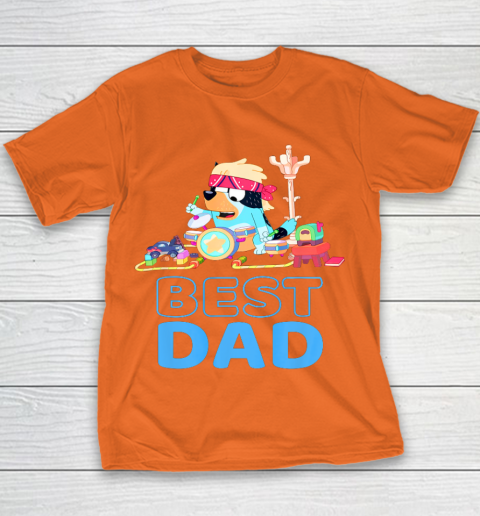 Bluey Best Dad Matching Family For Lover Youth T-Shirt 4
