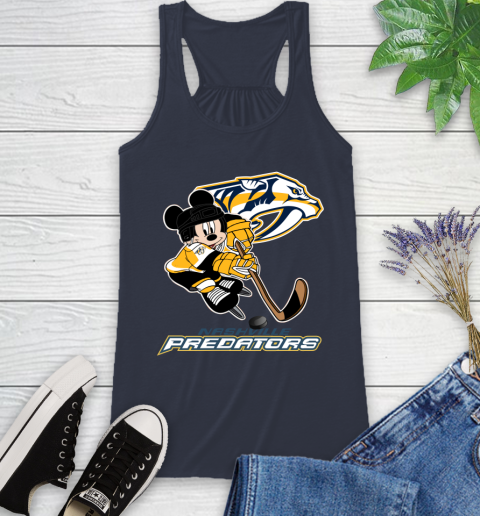 NHL Nashville Predators Mickey Mouse Disney Hockey T Shirt Racerback Tank 12