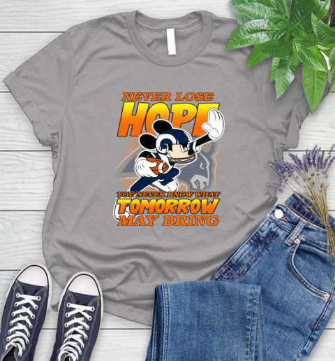 Los Angeles Rams NFL Football Mickey Disney Never Lose Hope Women's T-Shirt 5