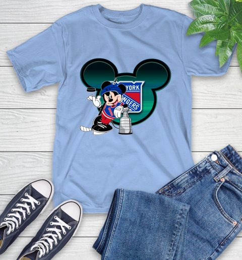 NHL New York Rangers Stanley Cup Mickey Mouse Disney Hockey T Shirt T-Shirt 11