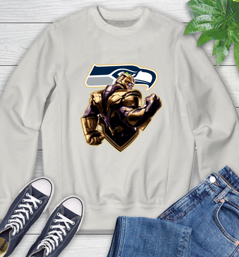 NFL Thanos Avengers Endgame Football Sports Seattle Seahawks Sweatshirt 12