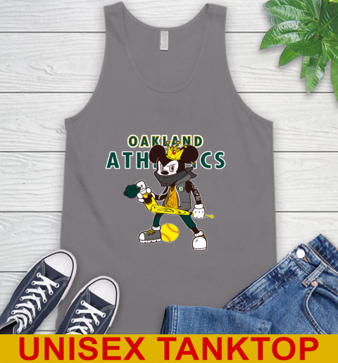 Oakland Athletics MLB Baseball Mickey Peace Sign Sports Tank Top 7
