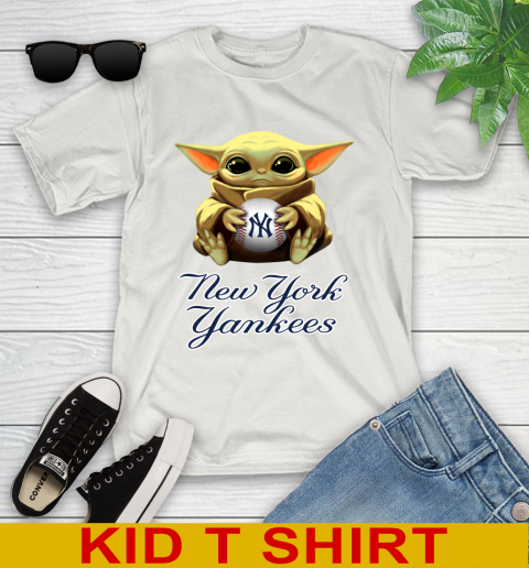 MLB Baseball New York Yankees Star Wars Baby Yoda Shirt 112