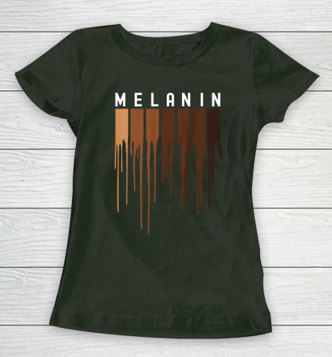 Drippin Melanin T Shirt for Women Pride  Black History Gift Women's T-Shirt 4