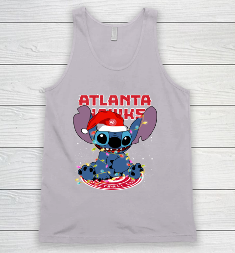 Atlanta Hawks NBA noel stitch Basketball Christmas Tank Top 2