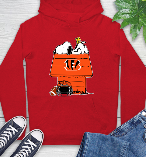 Cincinnati Bengals NFL Football Snoopy Woodstock The Peanuts Movie Hoodie 10