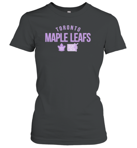 Toronto Maple Leafs Richmond Resilient Hockey Fights Cancer Women's T-Shirt