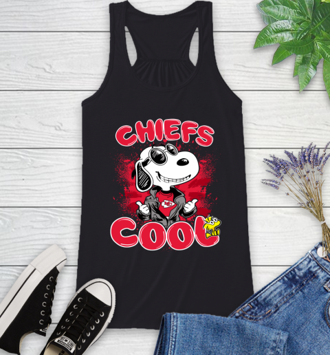 NFL Football Kansas City Chiefs Cool Snoopy Shirt Racerback Tank