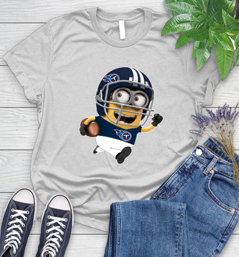 NFL Tennessee Titans Minions Disney Football Sports Women's T-Shirt