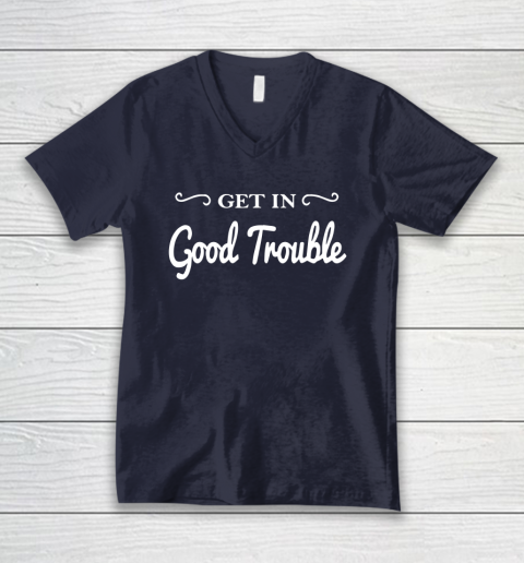 Get in good trouble John Lewis V-Neck T-Shirt 2