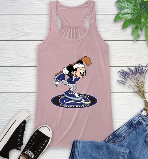 NHL Hockey Tampa Bay Lightning Cheerful Mickey Disney Shirt Racerback Tank 10