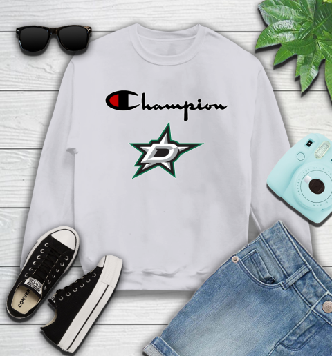 NHL Hockey Dallas Stars Champion Shirt Youth Sweatshirt 2