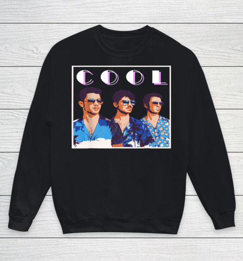 Vintage Jonas Cool brothers Gift happiness 80s 90s Youth Sweatshirt